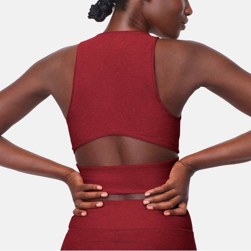 Outdoor Voices Women's Slashback Red Sports Bra
